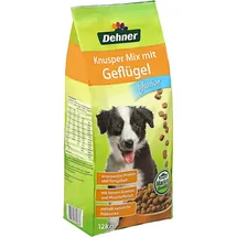 Dehner Hundefutter Knusper-Mix Junior, Trockenfutter, für Welpen und junge Hunde, Geflügel,