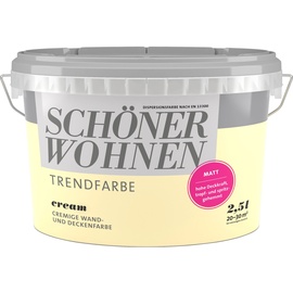SCHÖNER WOHNEN Trendfarbe 2,5 l cream matt
