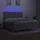 vidaXL Boxspringbett mit Matratze & LED Hellgrau 160x200 cm Stoff