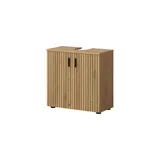 xonox.home Waschbeckenunterschrank Mone 60 x 59 x 30 cm Braun