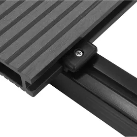 vidaXL Terrassendiele 14 x 400 cm grau