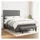 vidaXL Boxspringbett 140 x 200 cm Dunkelgrau