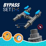 Universal Bypass-System für Poolheizung Solarabsorber Wärmepumpen uvm. 32mm/38mm