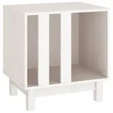 vidaXL Hundehütte 50 x 40 x 52 cm Massivholz Weiß