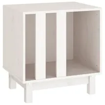 vidaXL Hundehütte 50 x 40 x 52 cm Massivholz Weiß