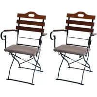 MCW Biergartenstuhl MCW-J40 55 x 70 x 106 cm braun 2 St.