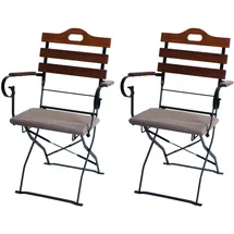 MCW Biergartenstuhl MCW-J40 55 x 70 x 106 cm braun 2 St.