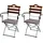 MCW Biergartenstuhl MCW-J40 55 x 70 x 106 cm braun 2 St.