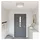 vidaXL Deckenlampe grau 1 E27 Stoff