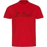 multifanshop Kinder T-Shirt - St. Pauli - Schriftzug - Druck braun - Kind