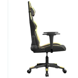 vidaXL Gaming-Stuhl Kunstleder Schwarz & Gold