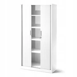 Jan Nowak Rollladenschrank 90 x 45 x 185 cm Weiß
