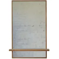 Tikamoon Spiegel aus Teak mit Ablage Wandspiegel