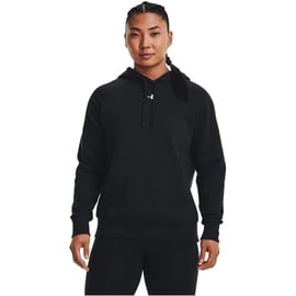 Under Armour Rival Fleece Hoodie Damen 001 black/white 44