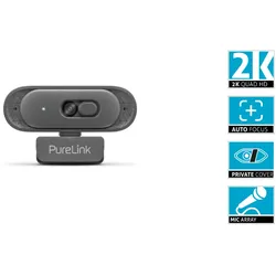 PureLink VL-OC100 - 2K Quad HD Web-Kamera - Dual-Mikrofon - Schwarz - für Huddle...