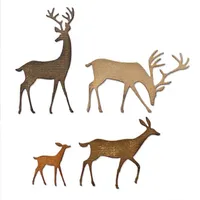 Sizzix Darling Hirsch Stanzschablonen 4er-Pack