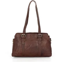 Spikes & Sparrow Umhängetasche Bronco Shoulderbag M Dark Brown