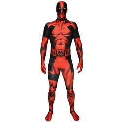 Morphsuits Kostüm Deadpool, Original Deadpool Ganzkörperanzug rot M