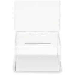 Spendenbox Acryl mit Schilderhalter