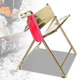 Izrielar sägebock für kettensägen mit Kettensägenhalterung - Klappbarer Sägeständer für Sägewerke und Werkstätten |Bis zu 150 kg belastbar-81x72x78,5 cm
