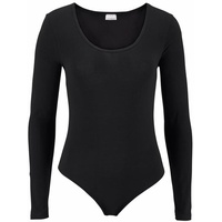 VIVANCE Langarmbody Damen schwarz, weiß Gr.48/50