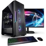 kiebel.de Kiebel PC Set mit 27 Zoll TFT Total V AMD Ryzen 9 5900X, 16GB DDR4, RTX 4060 8 GB, 1TB SSD, 1TB SSD, WLAN, Windows 11,