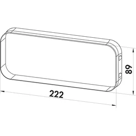 Naber P-K-Klima flow 150 Mauerkasten, anthrazit 4051071 150mm