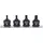 KS Tools 1/2" Kraft-Bit-Stecknuss-Satz, kurz, 4-tlg.