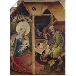 Artland Kunstdruck »Sogenannte Goldene Tafel. Geburt Christi«, Religion, (1 St.), als Leinwandbild, Wandaufkleber oder Poster in versch. Größen Artland Farbe Bild(er): bunt