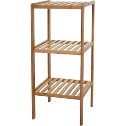 Mendler Badregal HWC-B18, Badezimmer Badschrank Standregal, Bambus ~ 80x34x33cm