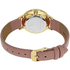 Tom Tailor 2100731 0 mm Kunstledergehäuse Gelbgold IP Sportarmband rosa