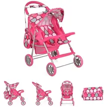 Moni Trade Puppenwagen Mini rosa