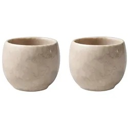 like. by Villeroy & Boch Eierbecher Perlemor Home 2tlg. Premium Porcelain Beige Sand