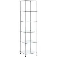 vidaXL Bücherregal 40 x 40 x 160 cm Transparent