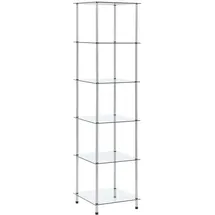 vidaXL Bücherregal 40 x 40 x 160 cm Transparent