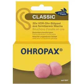 Ohropax CLASSIC WACHS VOR-Ohr Stöpsel 20 st