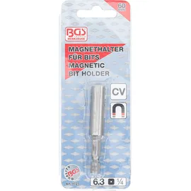 BGS Magnetischer Bithalter, extra stark Abtrieb Außensechskant 6,3 mm 60 mm