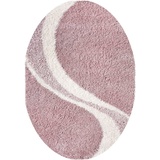 my home Hochflor-Teppich »Fantasy«, oval, rosa