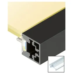 Cadro Diffusionsprofil mit Steg transluzent