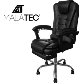 MT MALATEC Bürostuhl mit Fußstütze - schwarz 23286 - Schwarz
