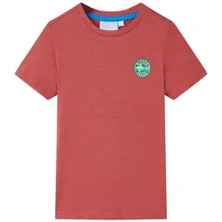 Kinder-T-Shirt Paprikarot 140