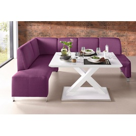 exxpo - sofa fashion Intenso 157 x 91 x 244 cm Struktur langer Schenkel rechts fuchsia