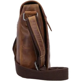 GREENBURRY Cafe Racer Umhängetasche Leder Braun
