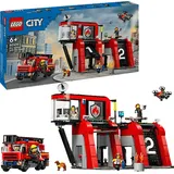 LEGO City Feuerwehrstation mit Drehleiterfahrzeug