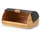 Zeller Brotkasten, Bambus/Metall 19 cm x 27 cm x 39 cm Schwarz-Natur