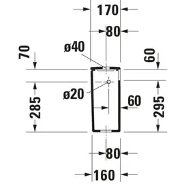 Duravit DuraStyle Aufputzspülkasten 390x170x370 mm