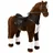 Ella & Piet ELLA & PIET® Großes XXL Stehpferd Orlando mit Sattel (Braun-Schwarz) Standpferd Pferd Reitpferd