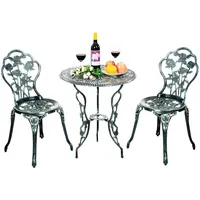 Costway 3tlg. Antik Bistroset Sitzgruppe Balkonset Gartenset Sitzgarnitur Gartengarnitur