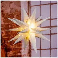 Gravidus LED Weihnachtsstern Dekostern Leuchtstern Adventsstern Stern Fensterdekoration