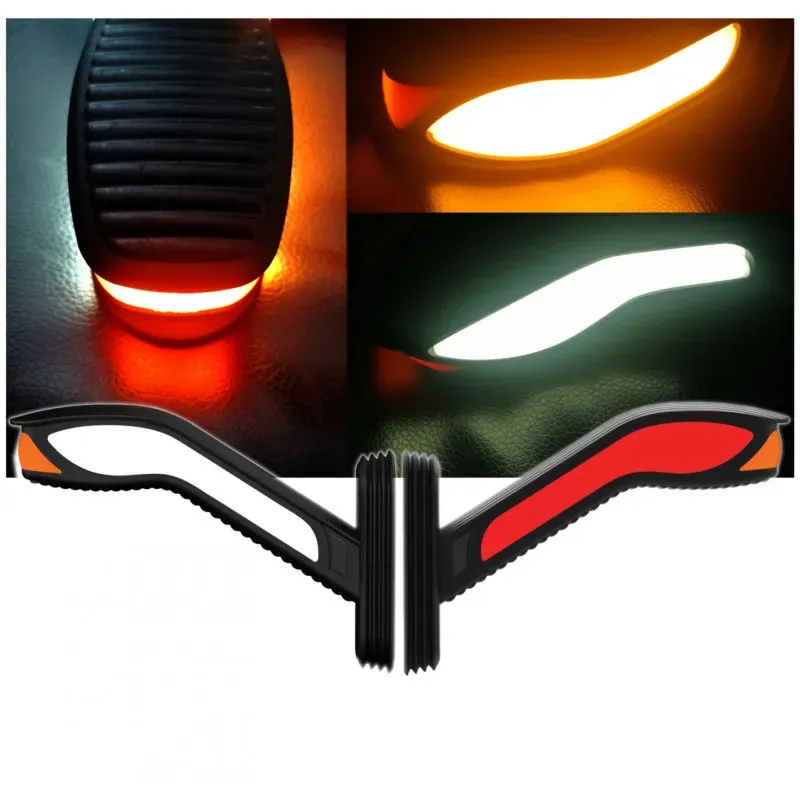 2-teiliges Set Cobra-Hörnchen, mit Blinker, Neon-Effekt, Seitenmarkern und Begrenzungsleuchten für LKW/Sattelauflieger, 19 cm